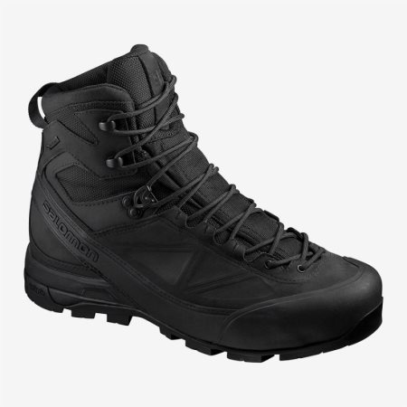 Salomon X ALP GTX FORCES Mens Tactical Boots Black UK XODQ